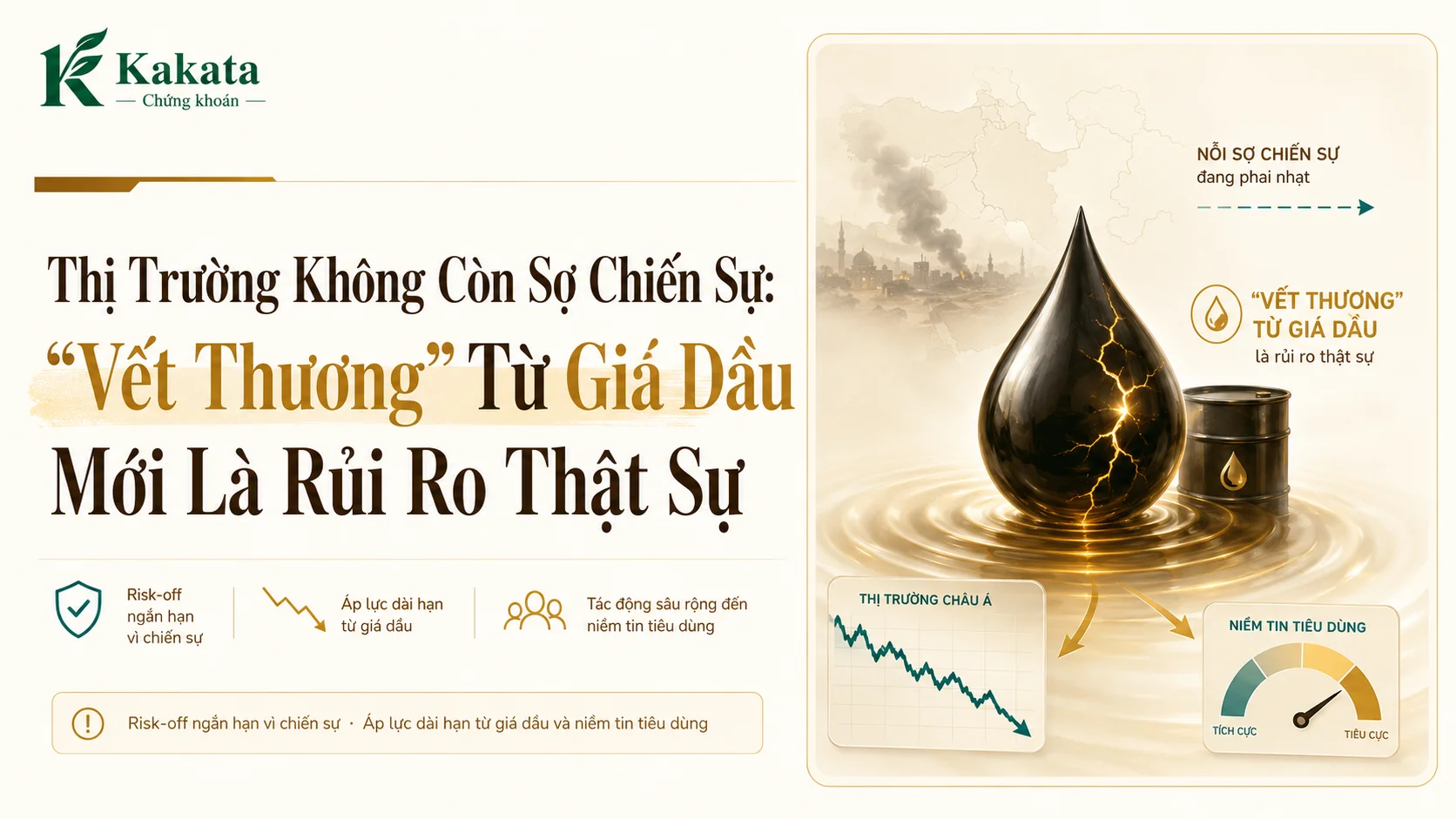 Thị Trường Không Còn Sợ Chiến Sự: “Vết Thương” Từ Giá Dầu Mới Là Rủi Ro Thật Sự