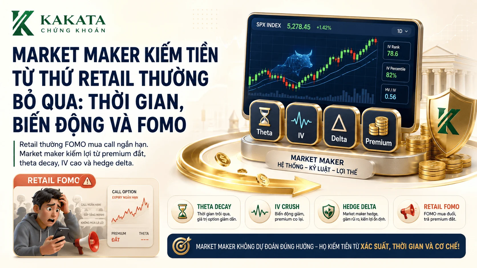 Market Maker Kiếm Tiền Từ Thứ Retail Thường Bỏ Qua: Thời Gian, Biến Động Và FOMO