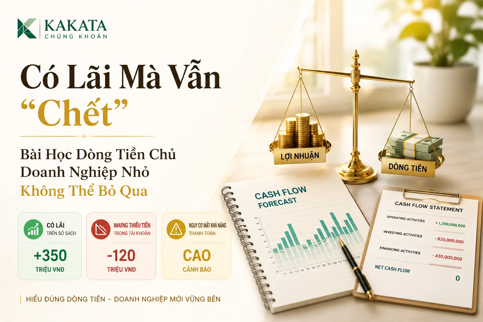 Quản lý dòng tiền và phân biệt với lợi nhuận kế toán