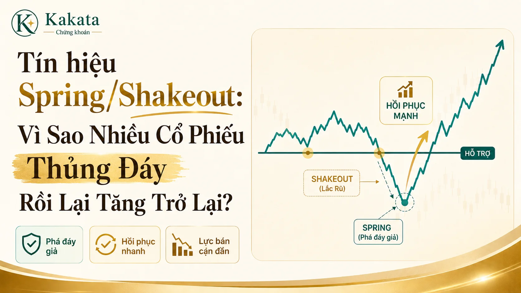 Tín hiệu Spring/Shakeout: Vì Sao Nhiều Cổ Phiếu Thủng Đáy Rồi Lại Tăng Trở Lại?