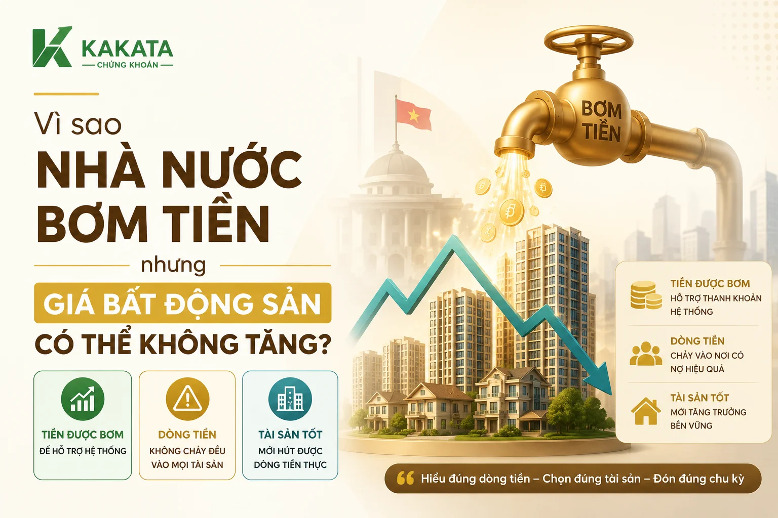 Vì sao Nhà nước bơm tiền nhưng giá bất động sản có thể không tăng?
